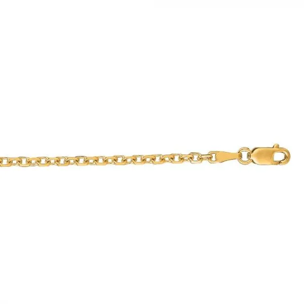 14K Gold 2.3mm Diamond Cut Cable Chain Texas Gold Connection Greenville, TX