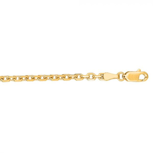 14K Gold 3.1mm Diamond Cut Cable Chain Texas Gold Connection Greenville, TX
