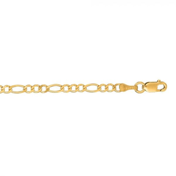 14K Gold 2.8mm Figaro Chain Texas Gold Connection Greenville, TX