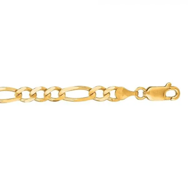 14K Gold 4.5mm Figaro Chain Texas Gold Connection Greenville, TX