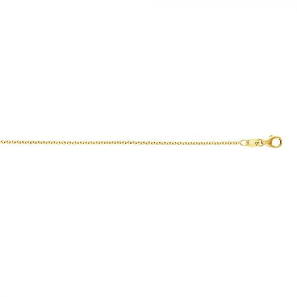 14K Gold 1.3mm Round Cable Chain Texas Gold Connection Greenville, TX