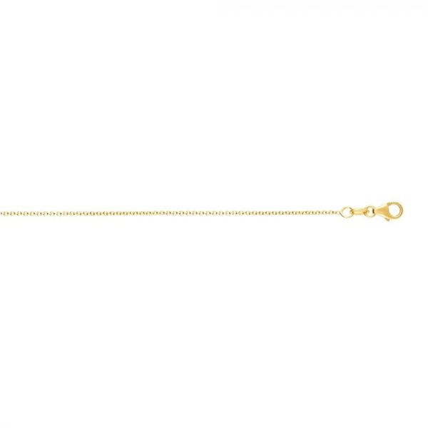 14K Gold 1.1mm Round Cable Chain Texas Gold Connection Greenville, TX