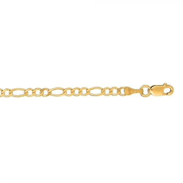 14K Gold 2.8mm Figaro Chain Texas Gold Connection Greenville, TX