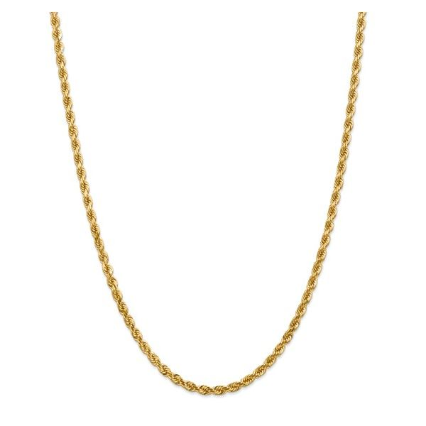 14K 24in Diamond Cut Rope Chain with Lobster Clasp Texas Gold Connection Greenville, TX
