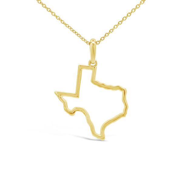 Yellow Gold Heart of Texas Necklace Texas Gold Connection Greenville, TX