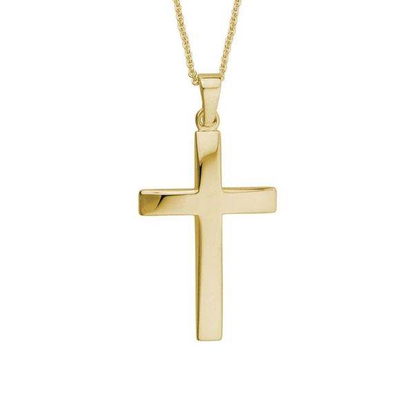 14K Yellow Gold Cross Necklace Texas Gold Connection greenville, TX