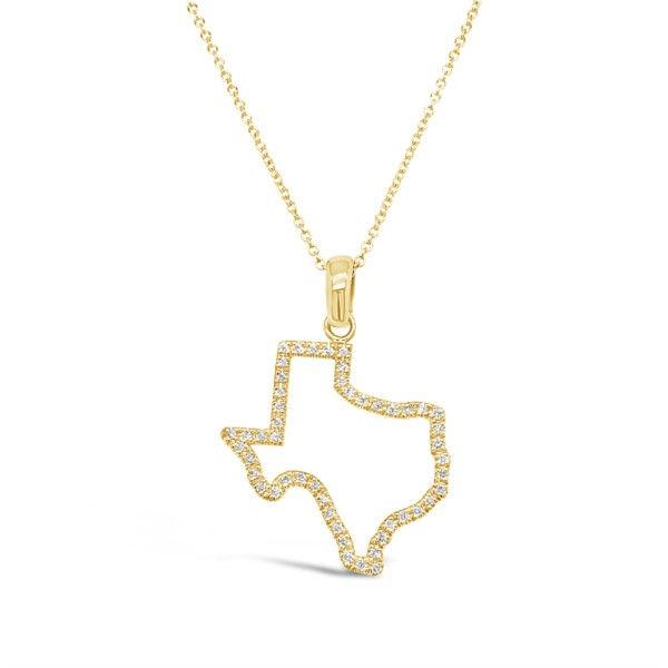 Lady's 14K Yellow Gold Diamond Texas Necklace Texas Gold Connection Greenville, TX