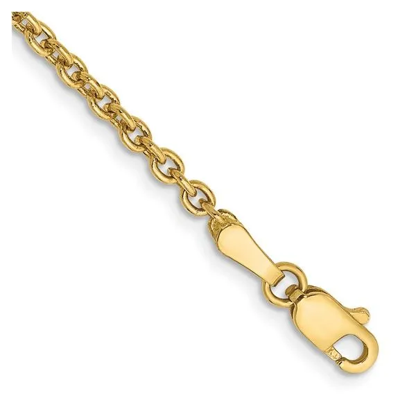 14K 10 inch 2.2mm Forzantine Cable with Lobster Clasp Anklet Texas Gold Connection Greenville, TX