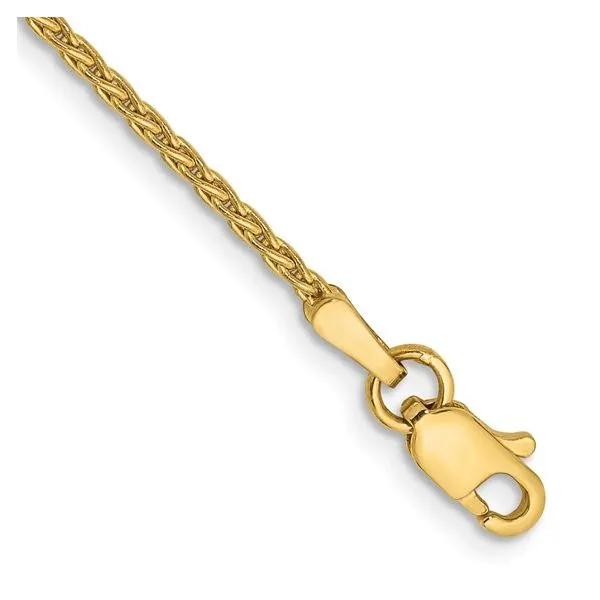 14k 9 inch 1.5mm Parisian Wheat with Lobster Clasp Anklet Texas Gold Connection Greenville, TX