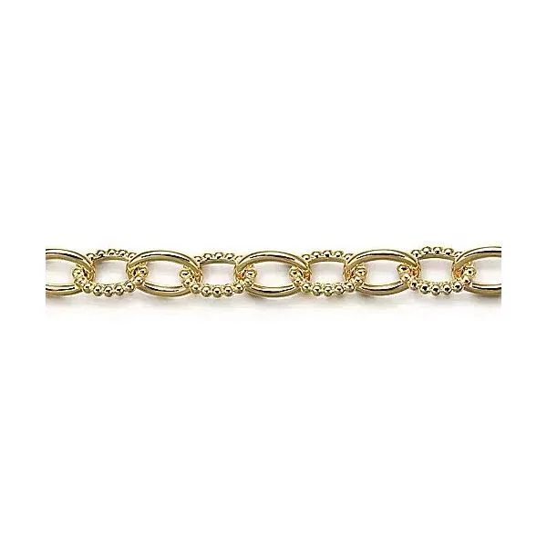 14K Yellow Gold Hollow Tube Bujukan Link Bracelet Image 2 Texas Gold Connection greenville, TX