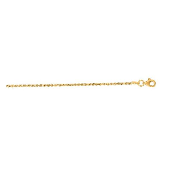 14K Gold 1.6mm Royal Rope Chain Texas Gold Connection greenville, TX