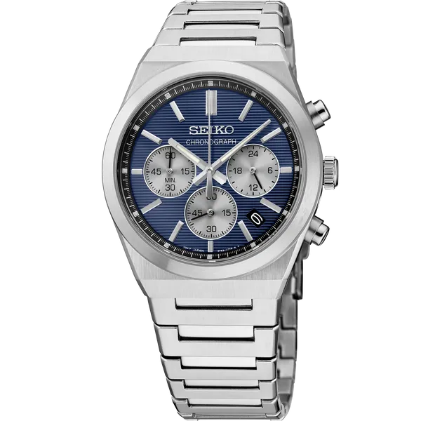 Essentials SS Quartz Chronograph Blue Dial Texas Gold Connection Greenville, TX