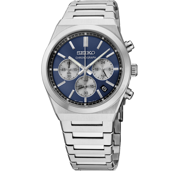 Essentials SS Quartz Chronograph Blue Dial Texas Gold Connection greenville, TX