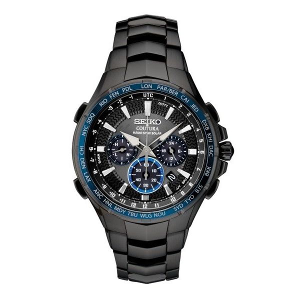 Seiko Coutura Radio Sync Solar Chronograph Men's Watch Texas Gold Connection greenville, TX