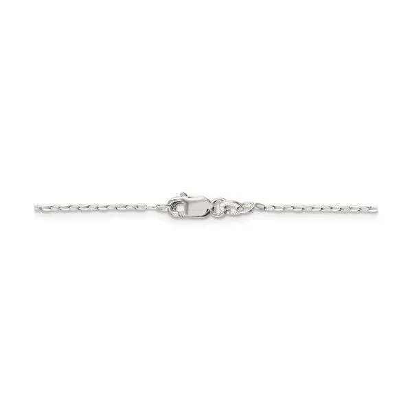 Sterling Silver 1.4mm Flat Oval Cable Chain Image 3 Texas Gold Connection Greenville, TX