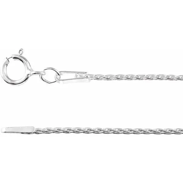 Sterling Silver 1 mm Wheat 18