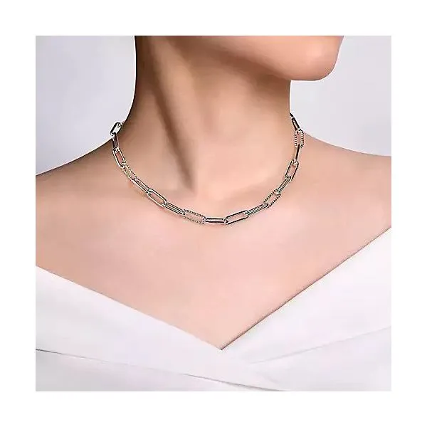 16 inch 925 Sterling Silver Bujukan Link Necklace Image 3 Texas Gold Connection Greenville, TX