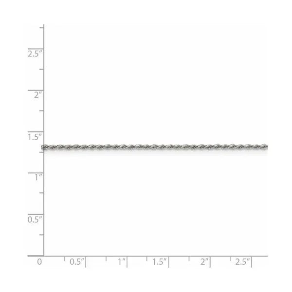 Sterling Silver 1.5mm Diamond-cut Rope Chain Image 4 Texas Gold Connection Greenville, TX