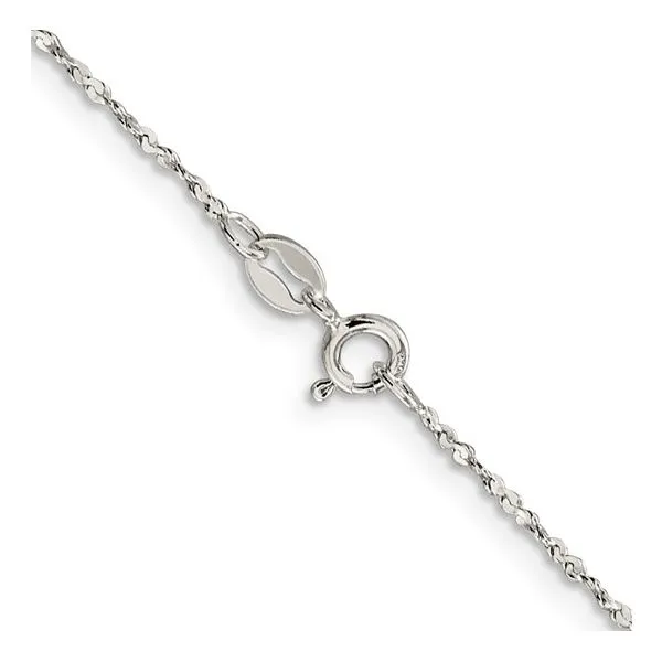Sterling Silver 1.4mm Twisted Serpentine Chain