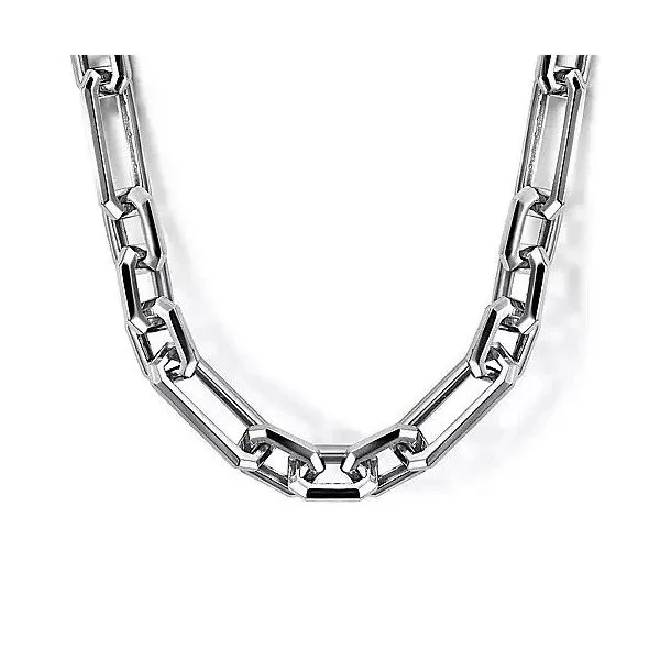 22 Inch 925 Sterling Silver Figaro Chain Necklace Image 2 Texas Gold Connection Greenville, TX