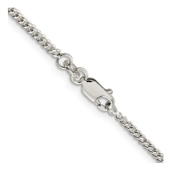 Sterling Silver Rhodium-plated 2mm Curb Chain Image 3 Texas Gold Connection Greenville, TX