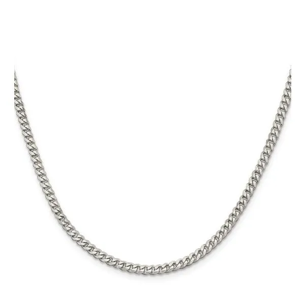 Sterling Silver 3.5mm Curb Chain Image 2 Texas Gold Connection Greenville, TX