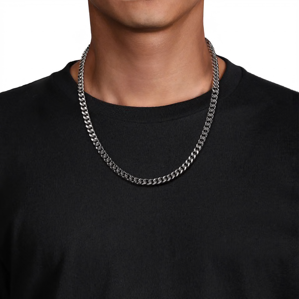 925 Sterling Silver Cuban Link Necklace 7mm 22 inch Image 2 Texas Gold Connection greenville, TX