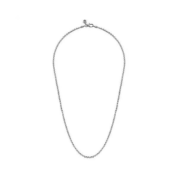 22 Inch 925 Sterling Silver Mens Link Chain Necklace Image 2 Texas Gold Connection greenville, TX