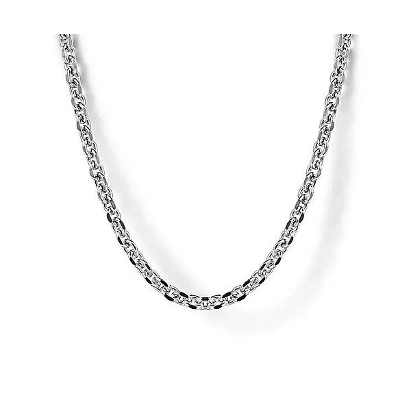 22 Inch 925 Sterling Silver Mens Link Chain Necklace Texas Gold Connection greenville, TX