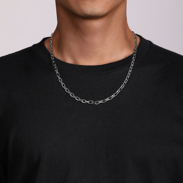 925 Sterling Silver Link Chain Necklace 5.6mm 22 inch Image 2 Texas Gold Connection greenville, TX