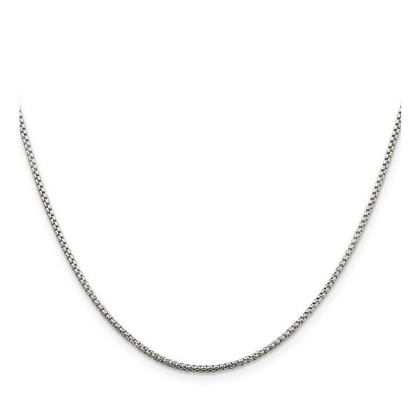 Sterling Silver 1.5mm Round Box Chain Image 2 Texas Gold Connection greenville, TX