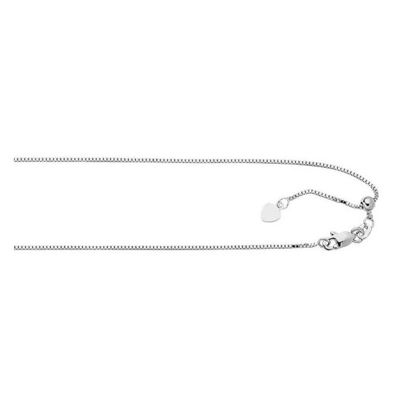 Silver 0.79mm Adjustable Box Chain Texas Gold Connection greenville, TX