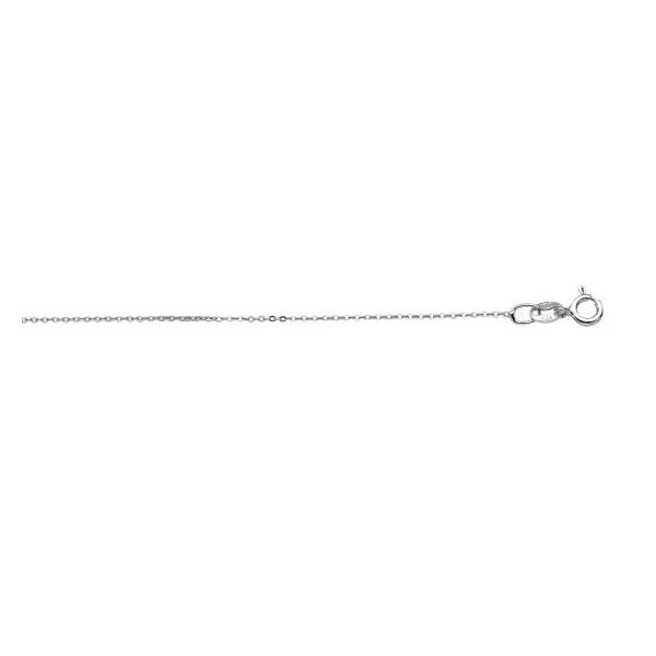 Sterling Silver 0.6mm Diamond Cut Cable Chain with Spring Ring Clasp Texas Gold Connection greenville, TX