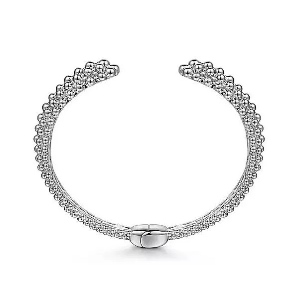 Sterling Silver Bujukan Beaded Split Bangle Image 3 Texas Gold Connection Greenville, TX