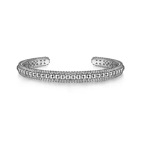 Sterling Silver Bujukan Beaded Open Bangle Texas Gold Connection Greenville, TX