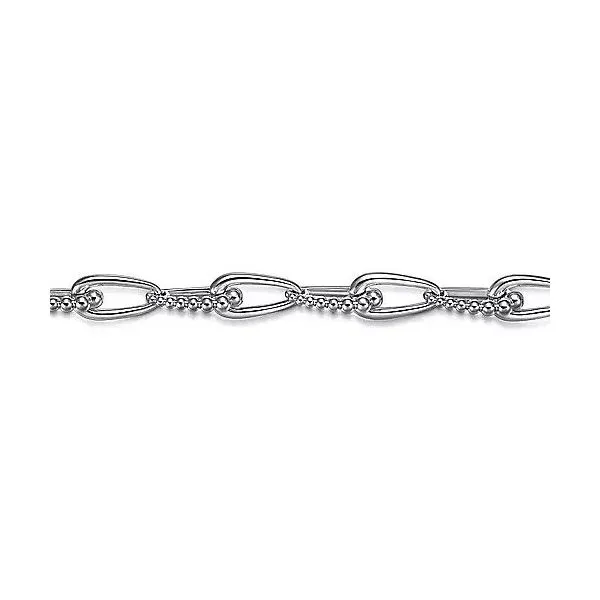 925 Sterling Silver Bujukan Link Chain Bracelet Image 2 Texas Gold Connection Greenville, TX