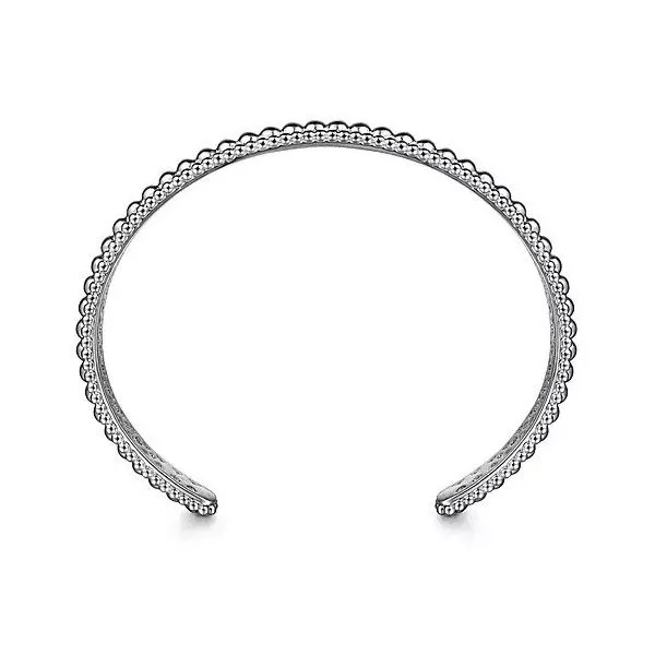 Sterling Silver Bujukan Beaded Open Bangle Image 3 Texas Gold Connection Greenville, TX