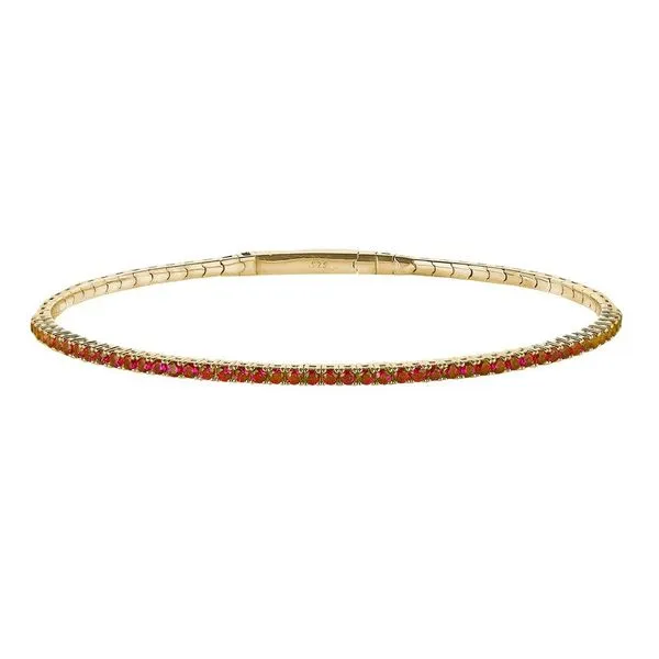 Gold Vermeil Sterling Silver July Birthstone Bracelet Texas Gold Connection greenville, TX