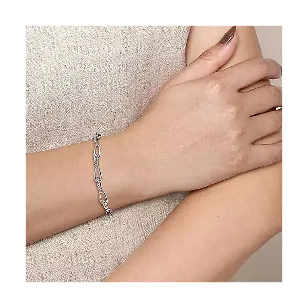 925 Sterling Silver Bujukan Link Chain Bracelet Image 3 Texas Gold Connection greenville, TX