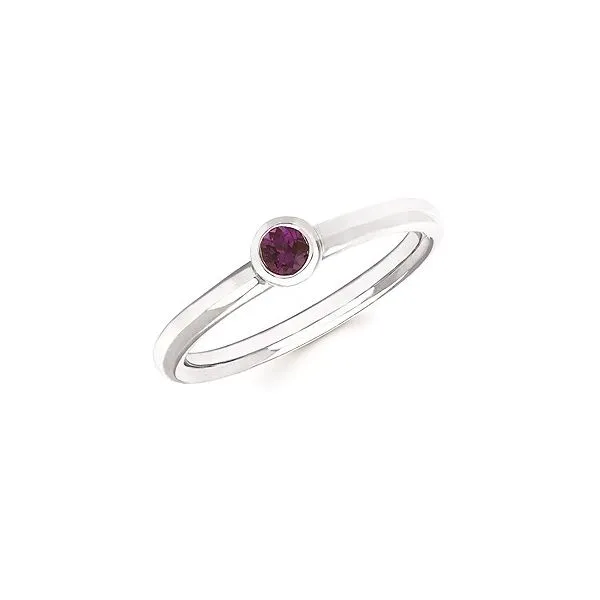 Lab Created Alexandrite Bezel Set Birthstone Ring Texas Gold Connection Greenville, TX