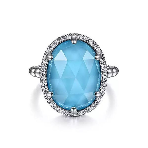 Turquoise Ring (TRQ-RDR-936.) | Rananjay Exports