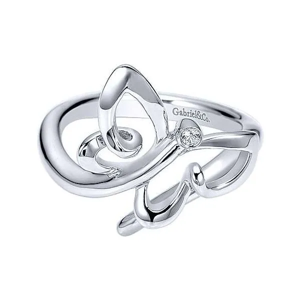 925 Sterling Silver White Sapphire Butterfly Ring Texas Gold Connection Greenville, TX