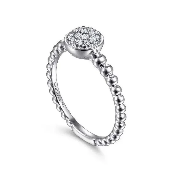 925 Sterling Silver White Sapphire Pave Bujukan Ring Image 3 Texas Gold Connection greenville, TX