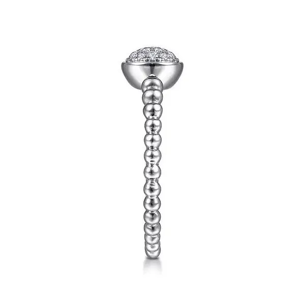 925 Sterling Silver White Sapphire Pave Bujukan Ring Image 4 Texas Gold Connection greenville, TX