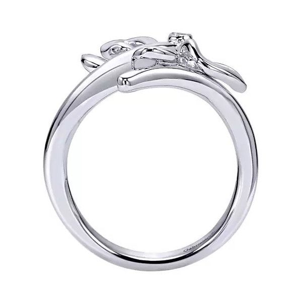 White .925 Silver Ring Length 6.5 With 0.02Tw White Sapphires Image 2 Texas Gold Connection greenville, TX