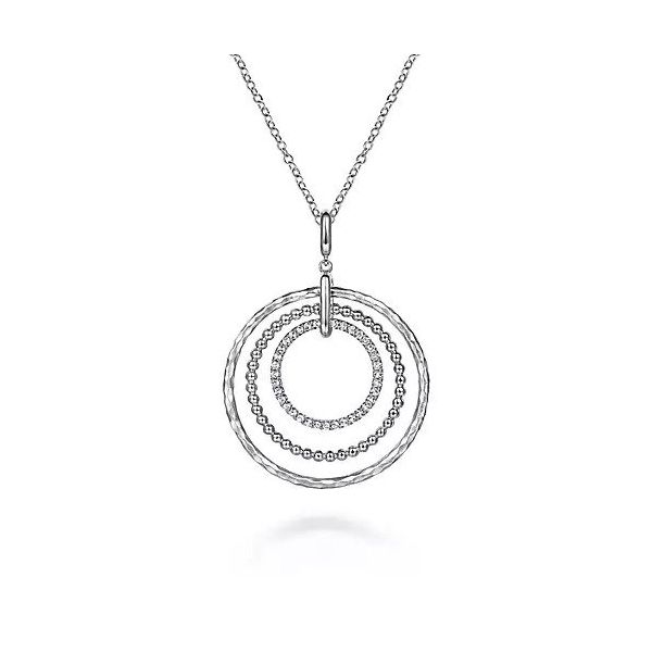 Insieme Circle Pendant Silver - Susi Cala Jewelry