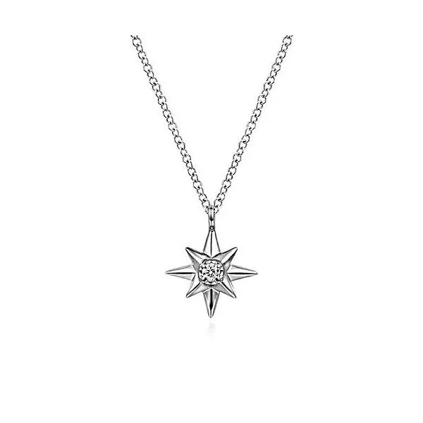 Sterling Silver Diamond Star Necklace Texas Gold Connection Greenville, TX