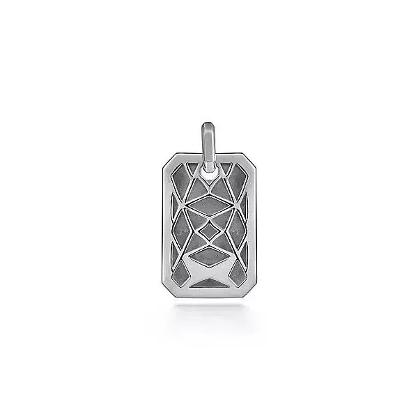 925 Sterling Silver Dog Tag Pendant Image 2 Texas Gold Connection Greenville, TX