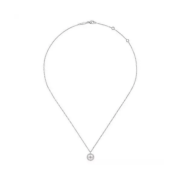 925 Sterling Silver Bujukan Pearl Pendant Necklace Image 2 Texas Gold Connection Greenville, TX