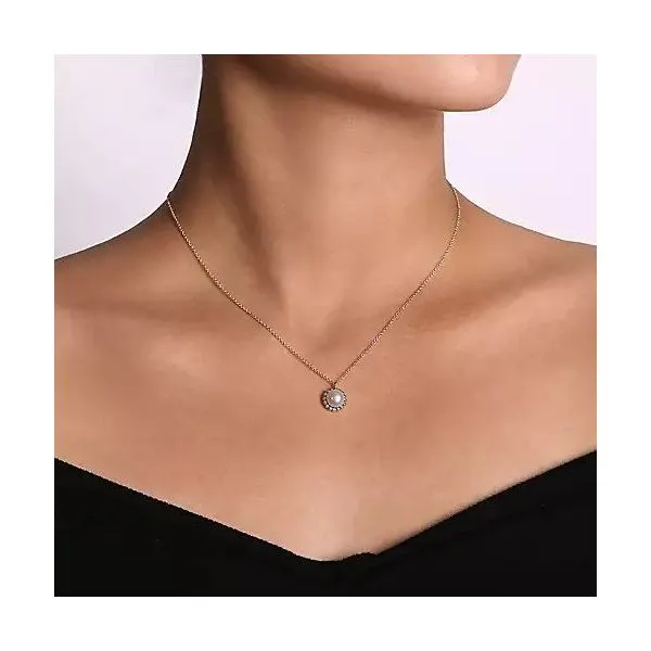 925 Sterling Silver Bujukan Pearl Pendant Necklace Image 3 Texas Gold Connection Greenville, TX